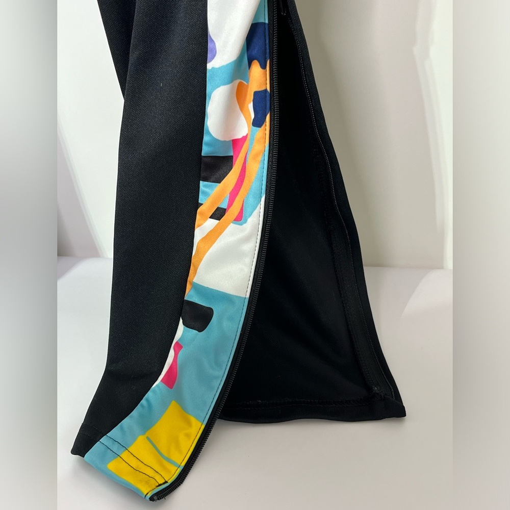 Adidas Black and Multicolor Primegreen Women's L Activewear Legging Pants - Picture 6 of 12